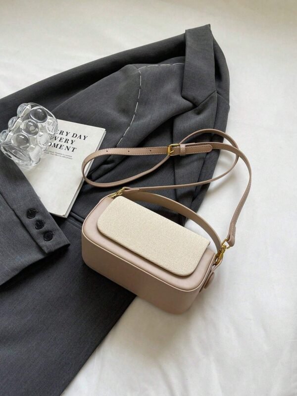 Women's Elegant Trapezoid Top Handle Handbag - Image 7