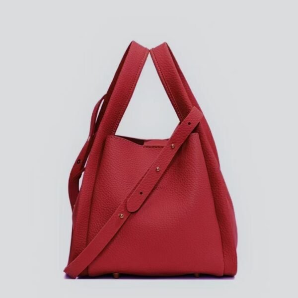 Large Capacity PU Crossbody Vegetable Basket Bag - Image 3
