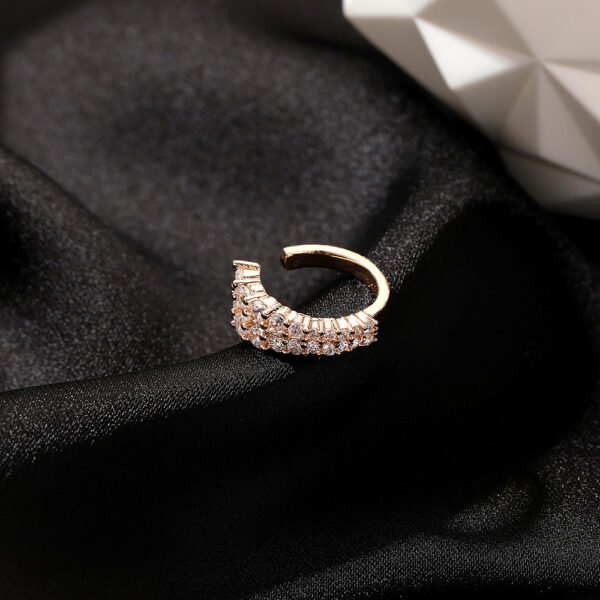 Inlaid Zircon Personalized Without Piercings Earrings Jewelry - Image 6