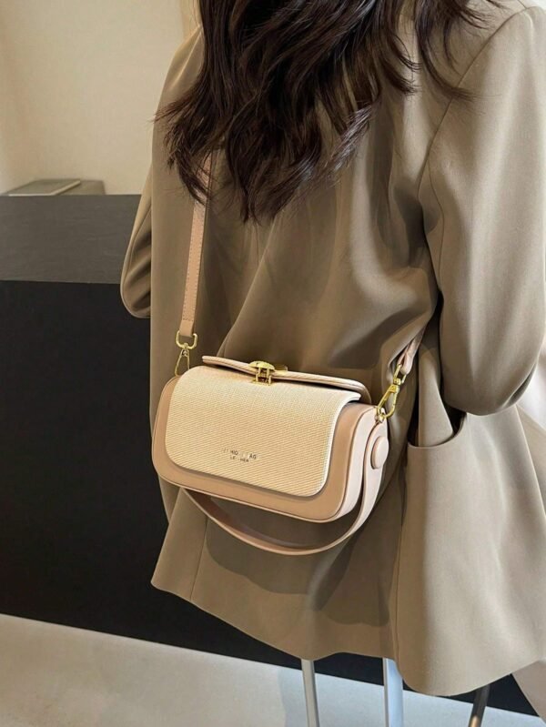 Women's Elegant Trapezoid Top Handle Handbag - Image 5
