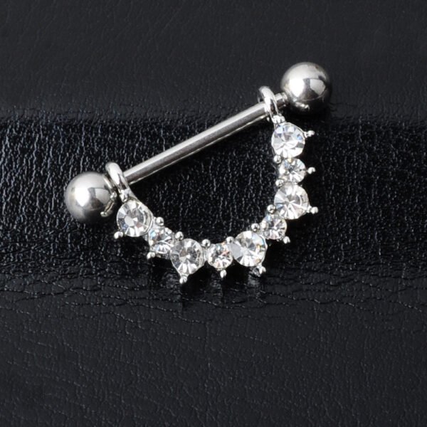 Nipple Ring U-shaped Diamond Nipple Ring Ornament Accessories - Image 4