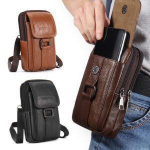 Leather Phone Waist Bag
