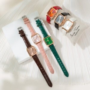 Women's Square Diamond Quartz Fashion Watch