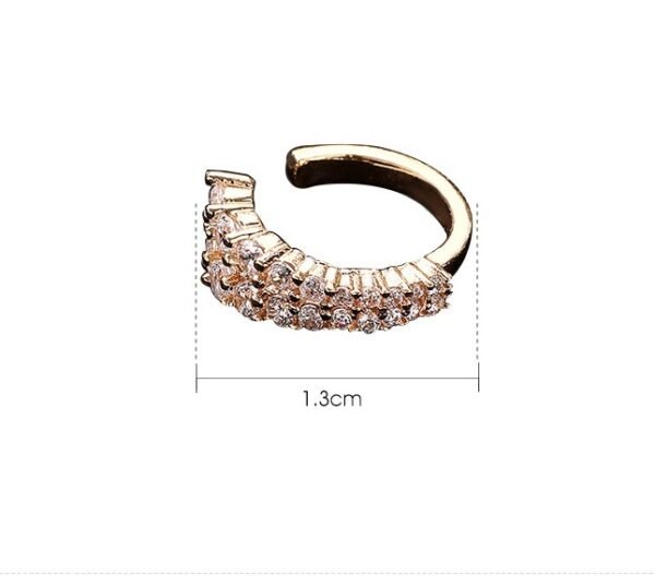Inlaid Zircon Personalized Without Piercings Earrings Jewelry - Image 9