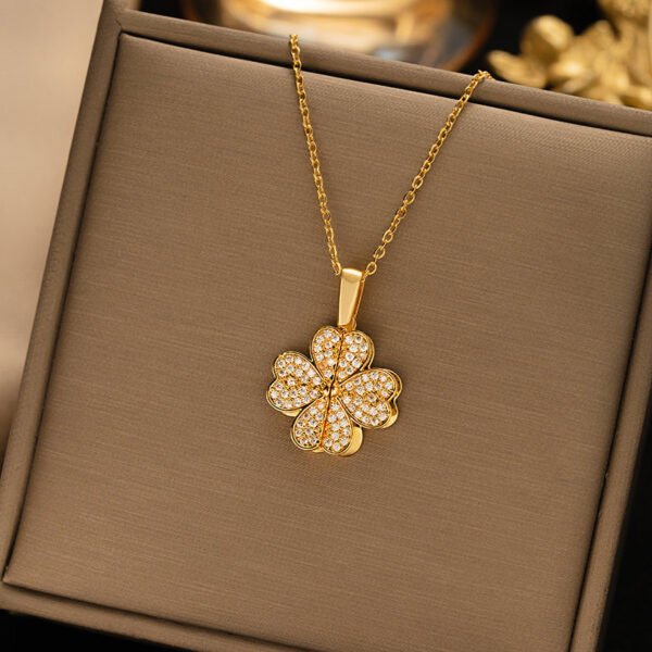 Women's Diamond Clover Necklace Special Interest Light Luxury - Image 6