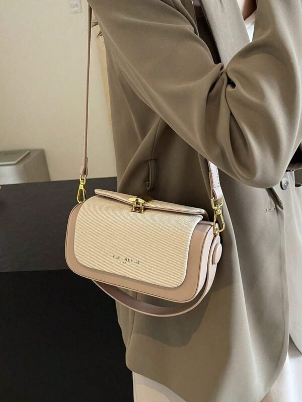 Women's Elegant Trapezoid Top Handle Handbag - Image 6