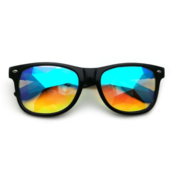 Rice Nail Glass Faceted Kaleidoscope Glasses Dance Bar Photo Props Glasses - Image 4