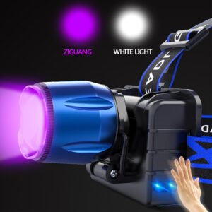 Scorpion Strong Charging Headlight Super Bright Purple Light