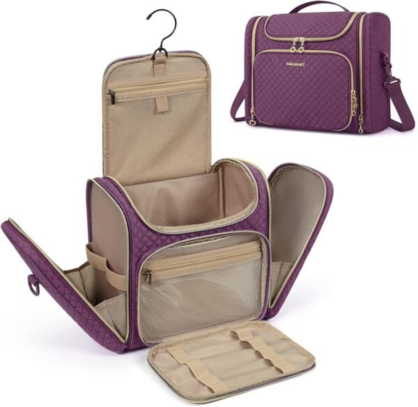 Women's Waterproof Large Capacity Plaid Travel Bag - Image 9