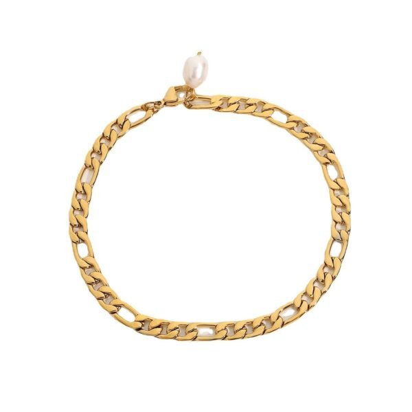 Fashion 18K Gold Plated Stainless Steel Anklets - Image 3