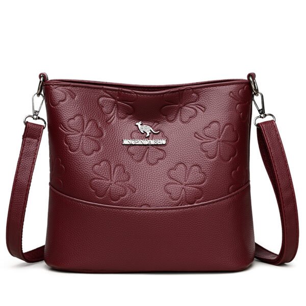 Women's Multi-Layer PU Large Capacity Bucket Bag - Image 8