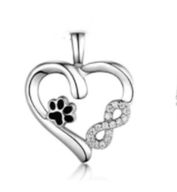 Schwarzes Tropfen Kleber Hund Pfote Print Armband - Image 3