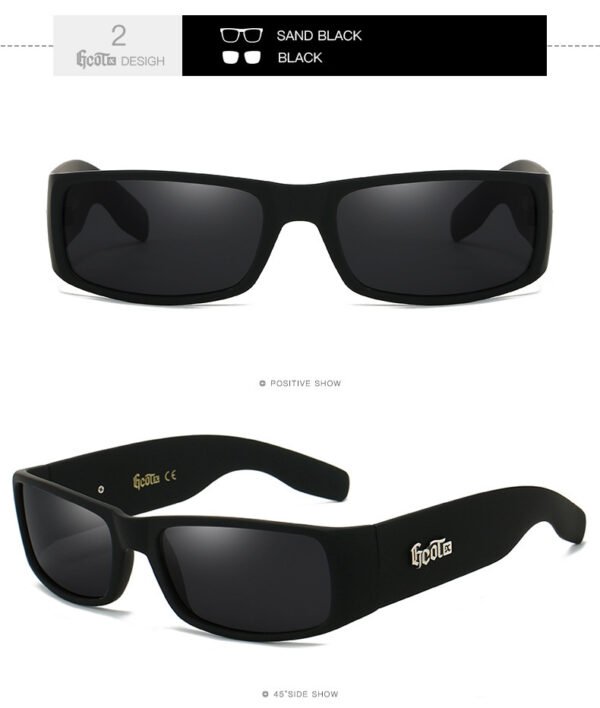 Fashion Brand Plaid Hip Hop Fashion West Coast Polarized Sunglasses - Image 8