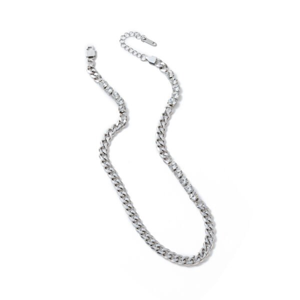Unisex Gold-Plated Titanium Steel Hip-Hop Bracelet Necklace - Image 3