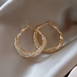 Mesh Crystal Earrings