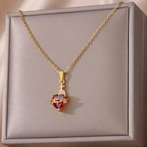 Heart Zircon Necklace