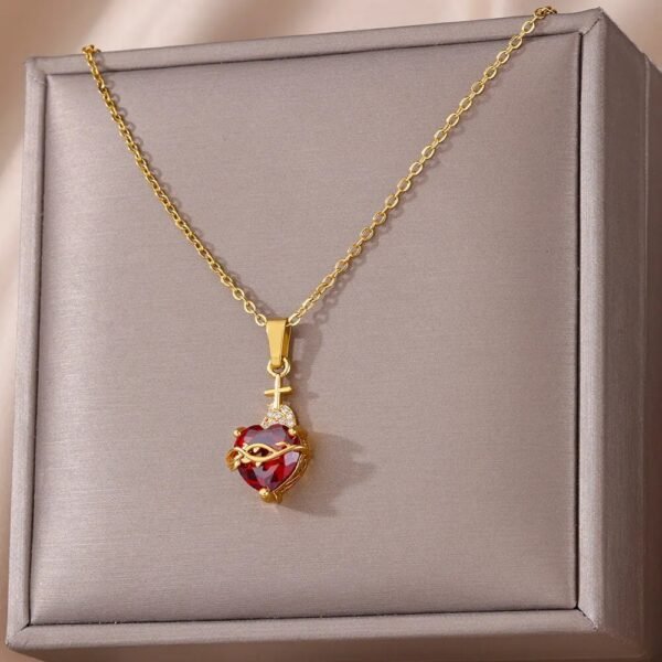Heart Zircon Necklace