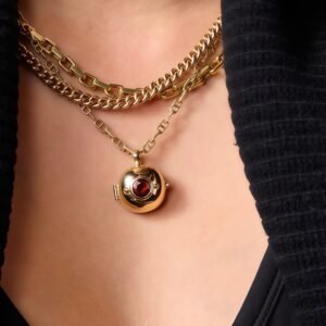 Teapot Gemstone Necklace