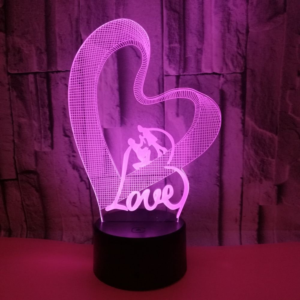 3D Love LED Night Light