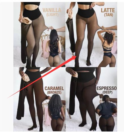 Winter Translucent Stitching Leggings - Image 2