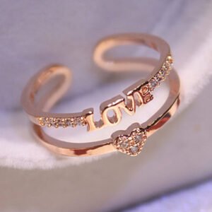 Four-Leaf Clover Zircon Ring