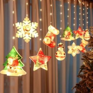 Christmas Curtain Lights