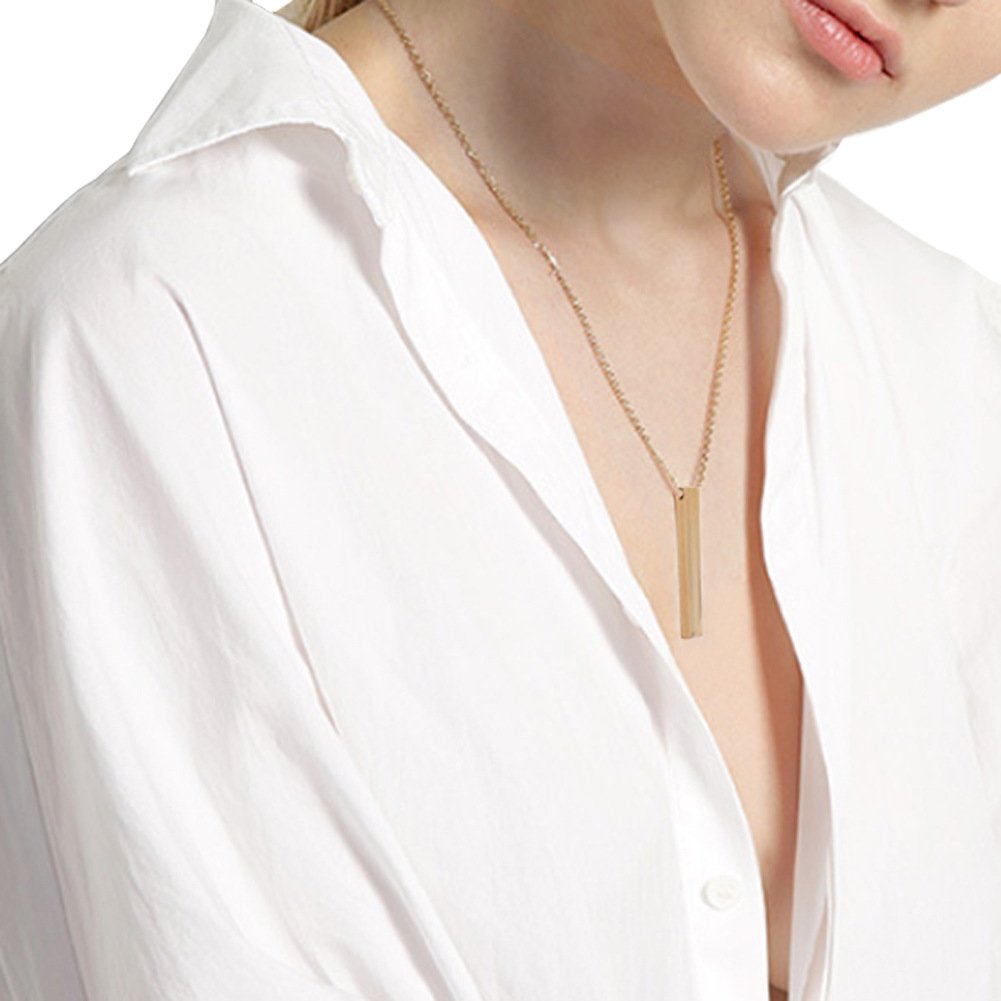 Lettering Pendant Necklace